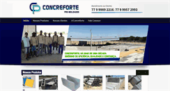 Desktop Screenshot of concreforte.ind.br